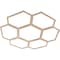 Ekena Millwork Florin Wood Fretwork Pierced Ceiling Medallion, Alder, 36"OD x 15 3/8"ID x 1/4"T CMWP36X36X0250FOAL - alternate 3